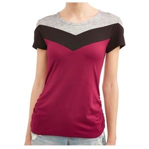 NOBO Chevron Top - Burgundy - Large